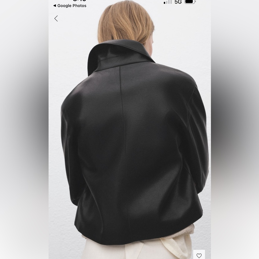 Mango Elegant Pleather Jacket - image 4
